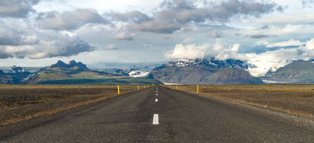 Blick zum Svínafellsjökull und Skaftafellsjökull 