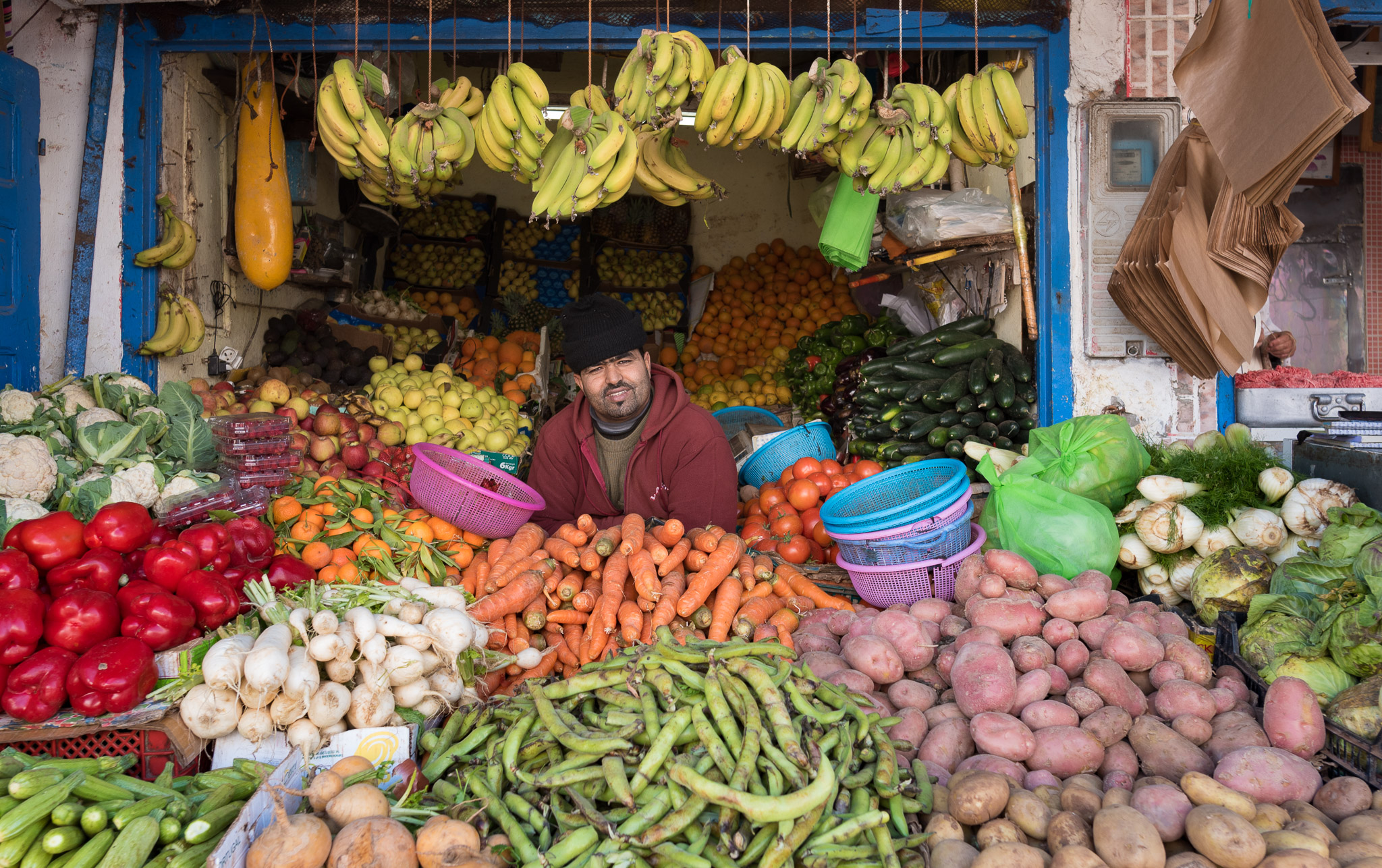 Obstverkäufer in Essaouira